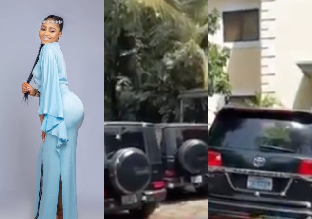 Money Good o! Regina Daniels Drops Latest Video Showing off the Expensive Cars in Ned Nwoko’s Compound