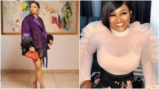 Toke Makinwa In The Mud For Saying She Loves Mercy Aigbe’s Photos With Her Boo