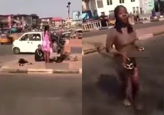 Heart melting Moment two ladies reportedly run mad after alighting from a black SUV in Enugu State [Video]