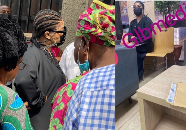 Weeks After dragging James Brown, Bobrisky spotted at embassy, submitting student visa application [Photos]