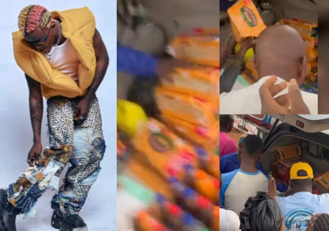 Portable takes to the street to share food items, after he was granted freedom [Video]