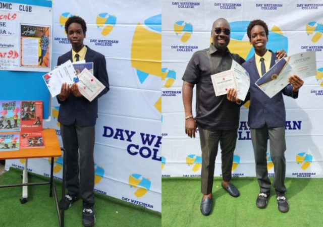 “Son of Odogwu will always be Odogwu” - Obi Cubana celebrates as his son bags awards and becomes a best selling author