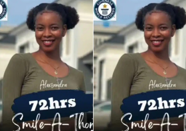 GWR Smile-A-Thon: Lady Begins 72-Hour Smile Marathon [Video]