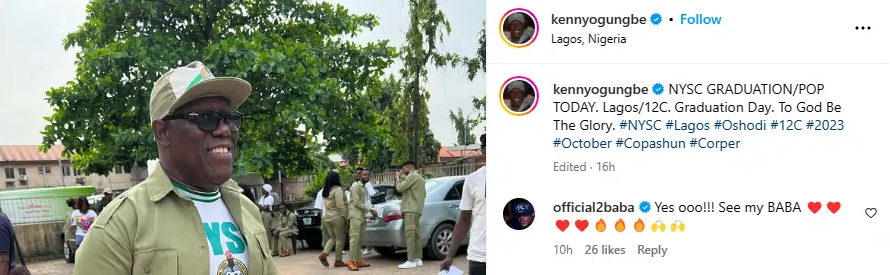  Kenny Ogungbe stirs reactions as he passes out from NYSC at 53