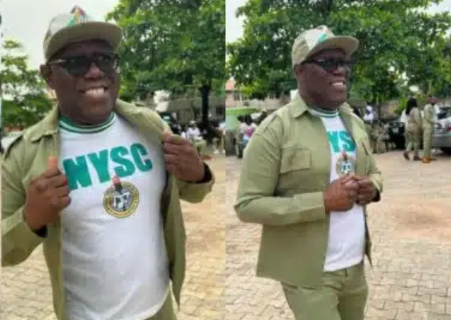  Kenny Ogungbe stirs reactions as he passes out from NYSC at 53