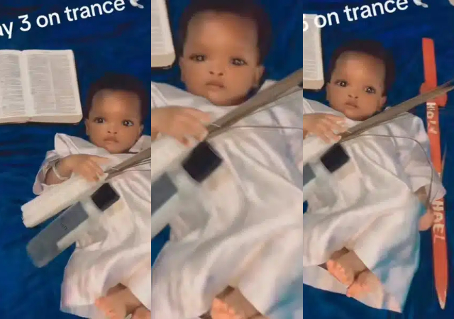 “This is a big joke” – Celestial church shocks many as a little baby allegedly spends 3 days in a trance