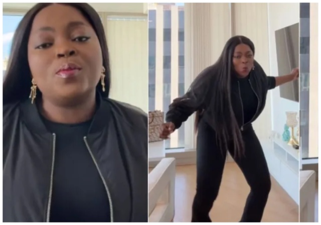 “Wizkid fans go think say na paid advert ” - Reactions as Funke Akindele sings Davido's verse from the Twe Twe remix flawlessly