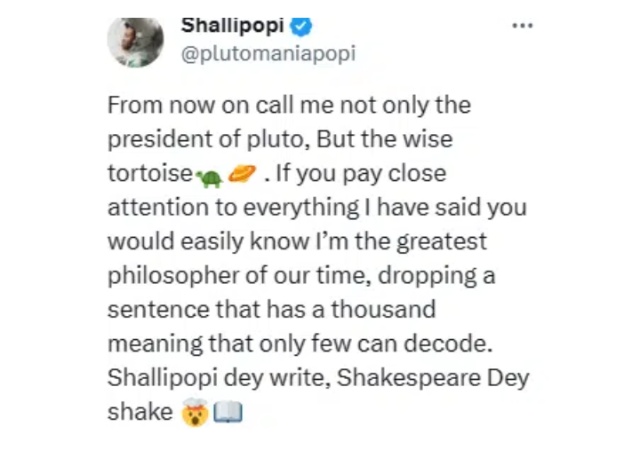 “I’m the greatest philosopher of our time" - Shallipopi reveals