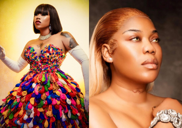 “Living on a tracheostomy tube was not a joke" - Toyin Lawani recalls living with tracheostomy tube, as she shares nude photo to reveal scar