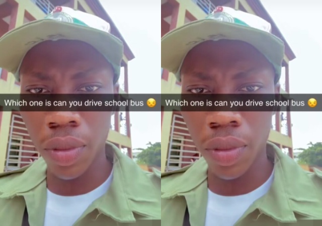 Corper Kicks as He Was Asked to Become the School’s Bus Driver at his PPA