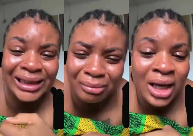 Lady cries bitterly after boyfriend of 6 years impregnates her best friend