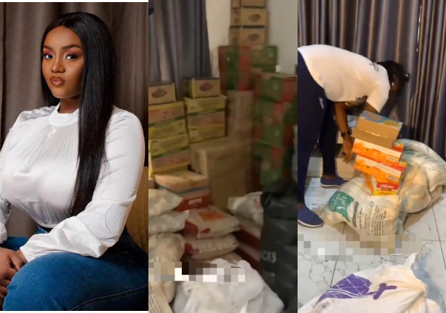 Chioma’s fans marks her 29th birthday in grand style, donate bags of rice, spaghetti, drinks to orphanages, schools
