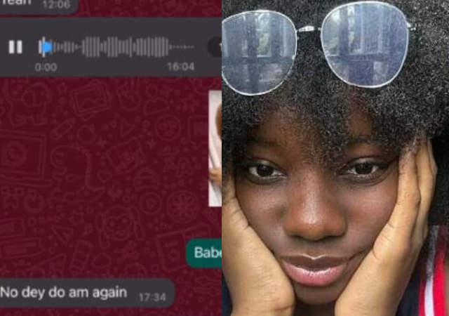 “I thought your property is mine” – Lady disappointed as boyfriend scolds her for wearing his earrings