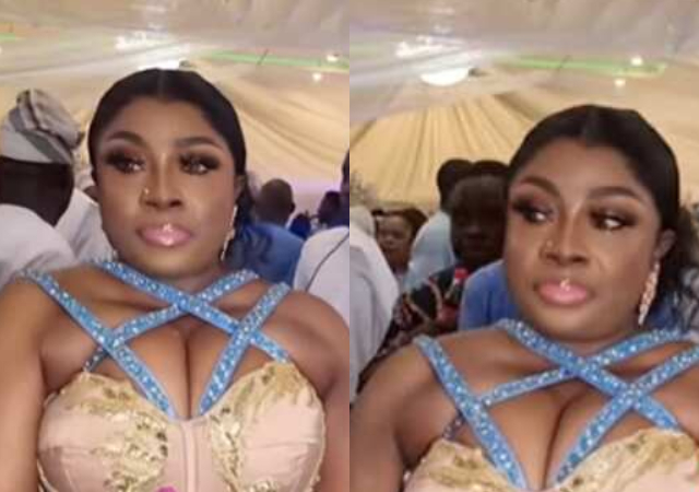 “She Can’t Even Breathe Properly, Sending her oxygen”- Lady’s Corset Dress Stirs Reactions as Netizens to Question Her Tailor