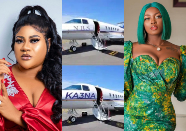 Nkechi Blessing pokes fun at Ka3na as she shows off her new jet