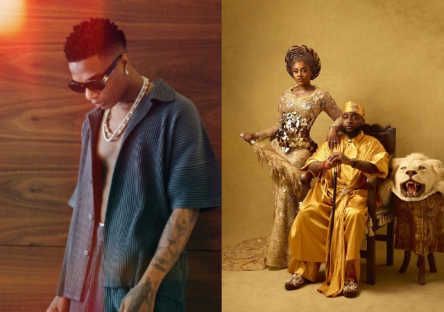 “All The Celebrity Turned Up, Except Wizkid” – Man Drags Big Wiz for Not Showing Up at Davido’s Wedding