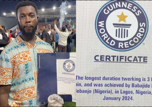 Man bags Guinness World Record for the longest twerking