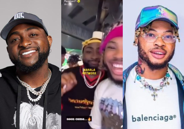 “Poco no get house ?” - Reactions as Davido hangs out with Poco Lee in Lagos after wedding