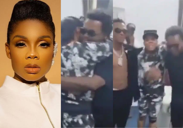 Dancer, Kaffy filled with joy after seeing Wizkid and Olamide at the same time