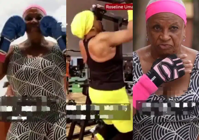 “Tinubu can’t relate” - 73-year-old Nigerian woman sparks buzz online as she stays fit by weightlifting and boxing