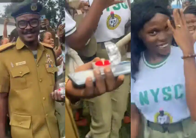 “Why is he standing” - Reactions as NDLEA official proposes to female corps member 