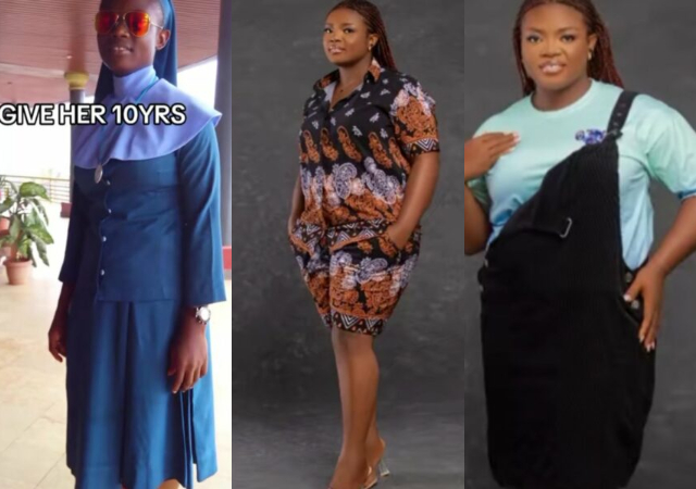 “Why did you leave the convent ?” - Lady sparks buzz online as she shares her massive transformation 