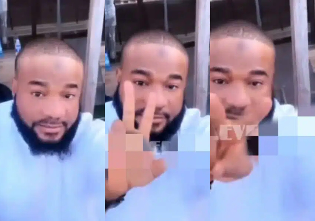 “Na sign language he dey use communicate now” – Sam Larry sparks reactions over a cryptic sign in a viral video