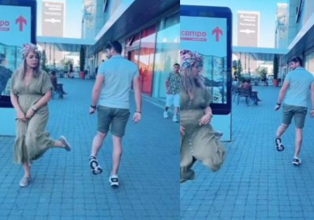 Oyinbo couple sparks buzz as they jumps into the viral ‘Gwo gwo gwo ngwo’ dance challenge