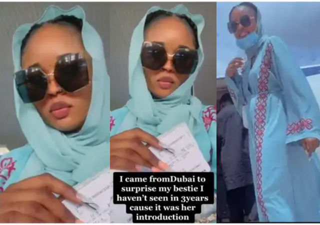 Lady Who Travelled From Dubai to Nigeria for Friend’s Wedding Finds Out She’s Marrying Her Boyfriend