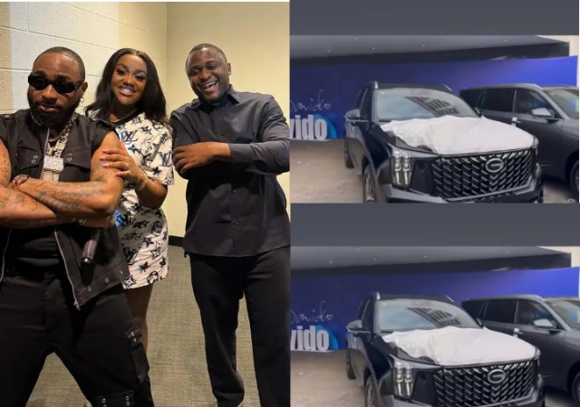 Davido Gifts his wife Manager, Ubi Franklin Brand New car