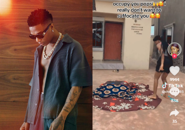 "Baba for the world" - Netizens reacts as lady celebrates Wizkid in an unusual way on his birthday