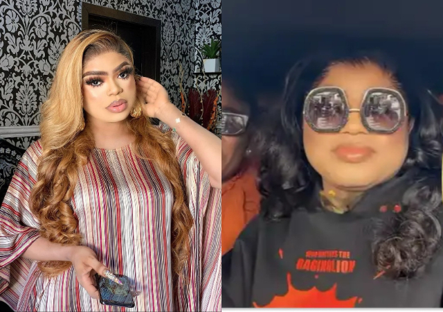 "Man go always be man" - Nigerian man zooms in on Bobrisky’s new photo spots strands of beards on his face