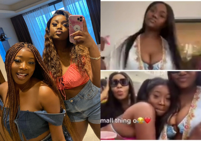 "Be very careful" - Online users expresses concerns over Chioma Adeleke's bestie, Naomi 