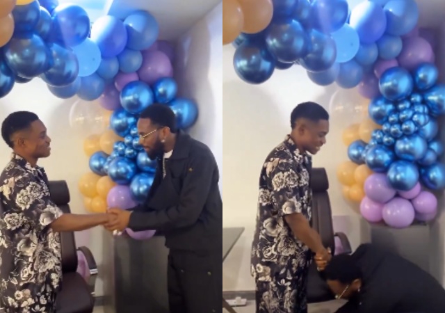 D'Banj Faces Backlash for Prostrating Before Pastor Jerry Eze  