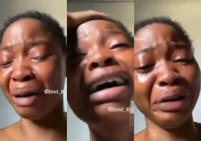 Nigerian lady cries bitterly after losing big amount of money on virtual bet