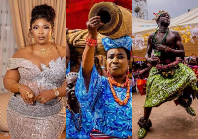 Isese Day: Laide Bakare, others attends the 2024 Udiroko festival in Ekiti, Video goes viral