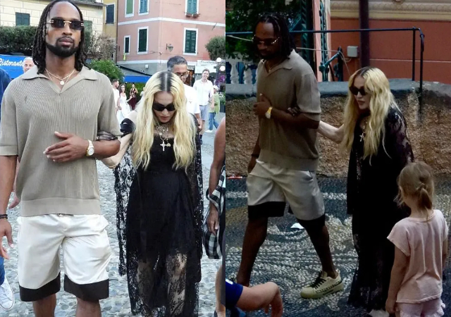 65-year-old Madonna holds hands with 28 year-old boyfriend, Akeem ahead of 66th birthday