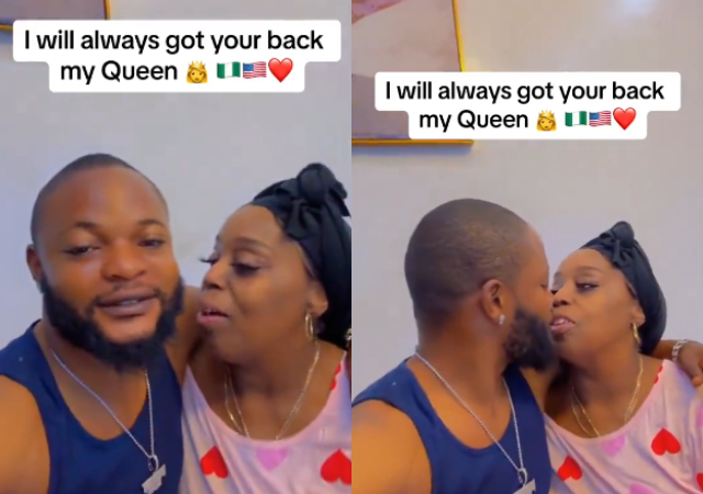 Nigerian man promises his American lover to always be by her side