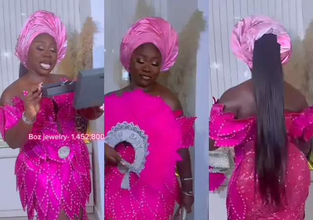 Nigerian lady shares how she spent N3.8m just to look good for a wedding party