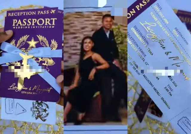 Couple’s unique passport-like wedding invitation card goes viral