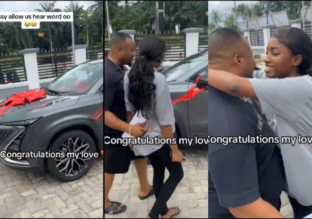 Nigerian man sparks buzz as he surprises wife with 2023 Lexus