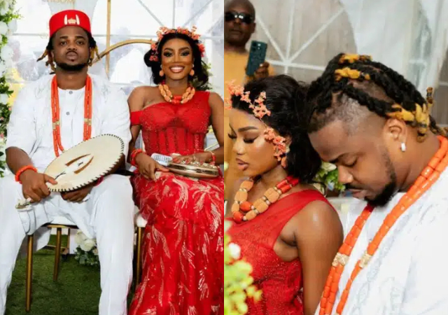 Music producer, Rexxie and his fiancée ties the knot traditionally 