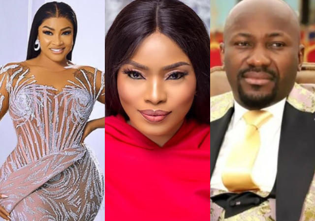 "God will continue to expose them" - Angela Okorie reacts after Halima Abubakar apologized to Apostle Suleman 