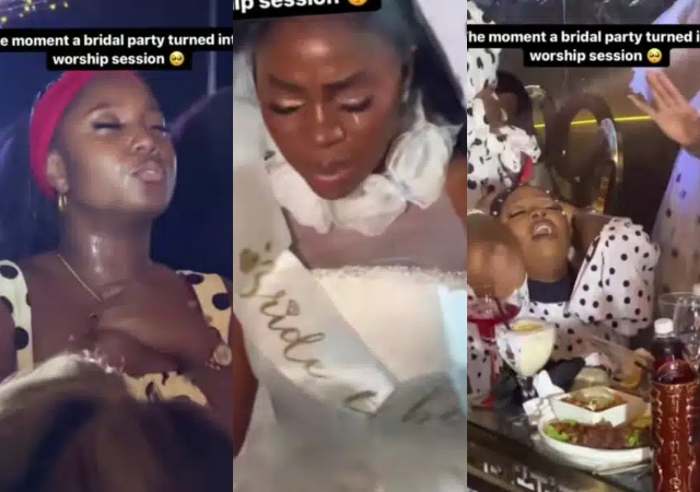 “There’s time for everything" -  Reactions as bridal party turns into prayer session