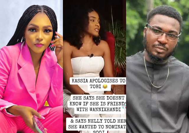 "I’m sorry, it’s just a game" – BBNaija's Kassia apologize to Toby Forge for flirting with him