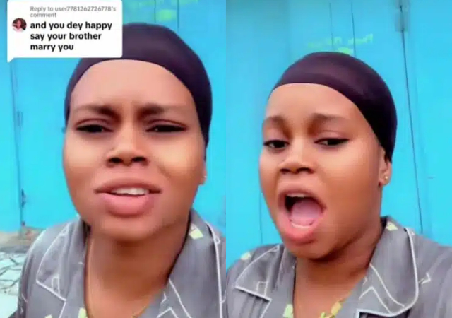 Reactions as lady confirms pregnancy with her elder brother ahead of wedding