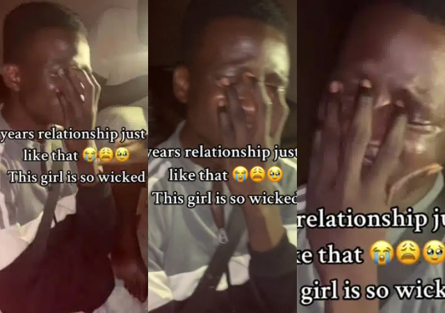 Nigerian man breaks down in tears after girlfriend ends three-year relationship