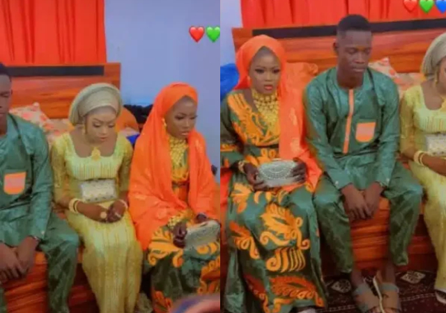 Man trends after marrying three wives on the same day