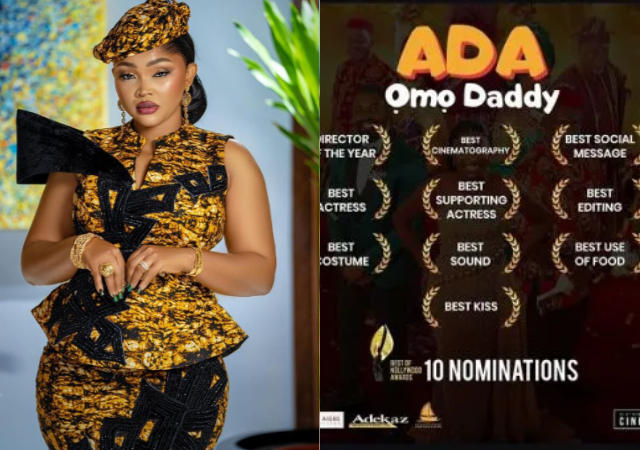 Actress Mercy Aigbe’s cinema debut bags 10 BON nominations