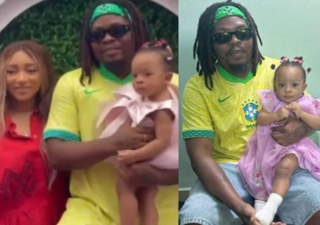 Rapper Olamide & wife celebrate daughter on her first birthday party